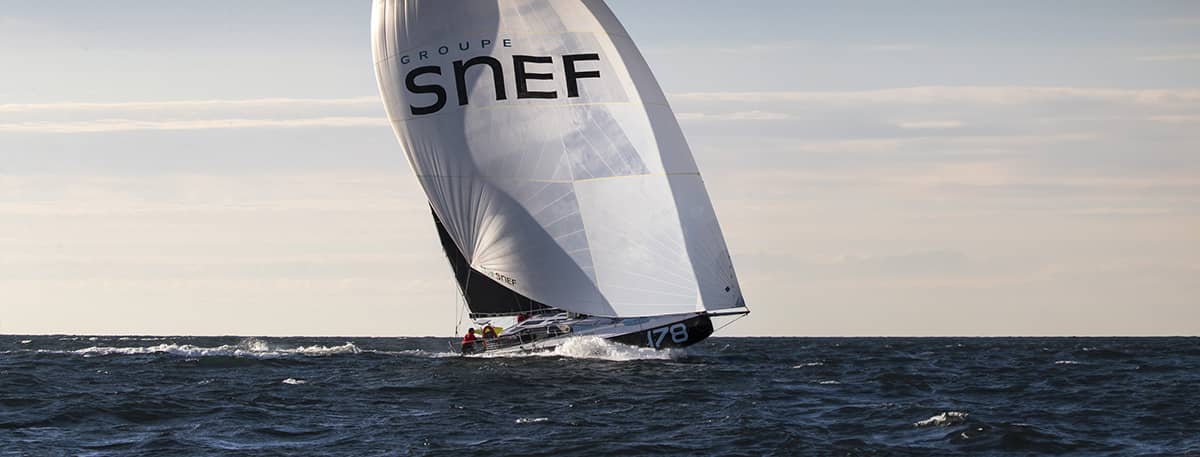 Normandy Channel Race : fin prématurée pour le Class40 Groupe Snef